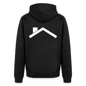 Toit - Veste à capuche bio Premium Unisexe - noir - Dos - Nico (187cm)