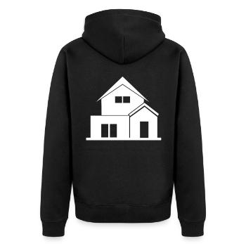 Maison Blanche - Veste à capuche bio Premium Unisexe - noir - Dos - Nico (187cm)