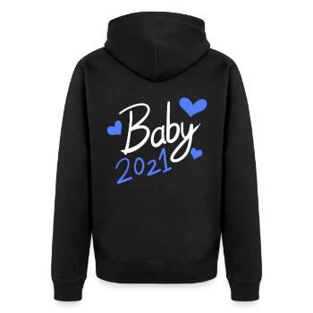 Bébé 2021 - Veste à capuche bio Premium Unisexe - noir - Dos - Nico (187cm)