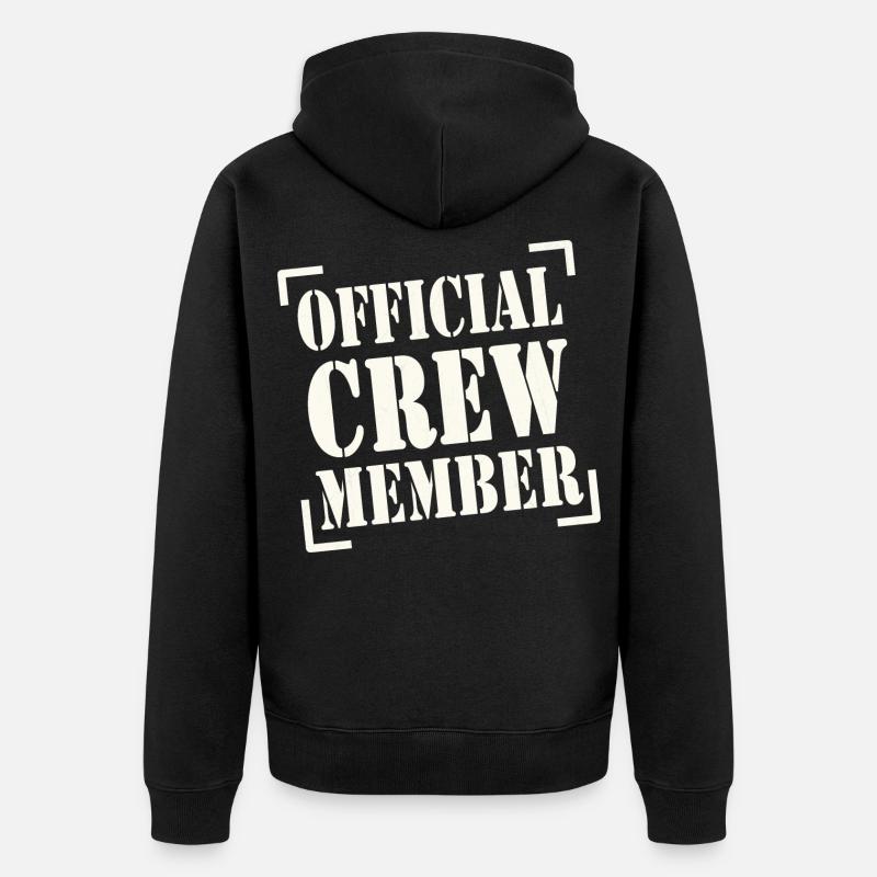 official crew member - Veste à capuche bio Premium Unisexe - noir