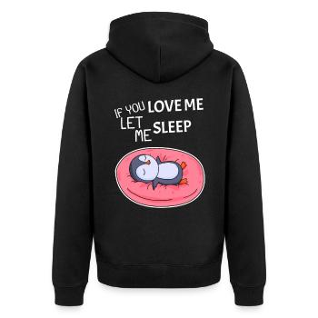 Drôle de sort drôle de cadeau - Veste à capuche bio Premium Unisexe - noir - Dos - Nico (187cm)