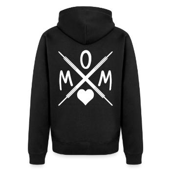 Maman - Maman - Maman - Veste à capuche bio Premium Unisexe - noir - Dos - Nico (187cm)