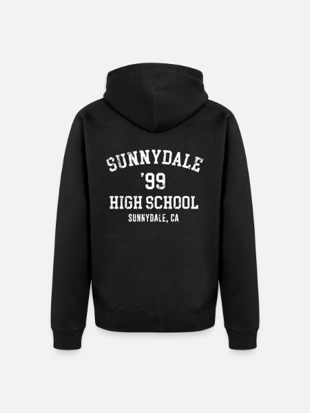 Sunnydale - Veste à capuche bio Premium Unisexe - noir