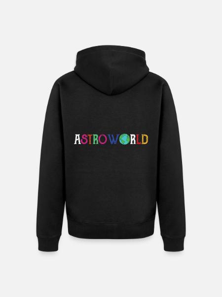 Astroworld Save The Earth Environment - Unisex Premium Organic Zip Hoodie - black