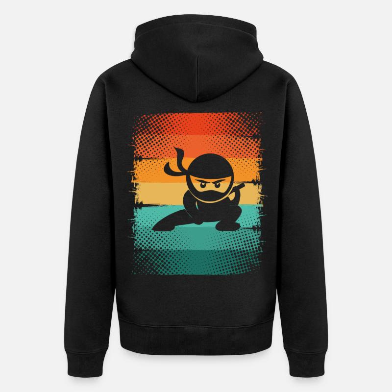 Ninja - Veste à capuche bio Premium Unisexe - noir