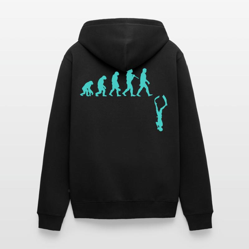 Freediving Evolution Unisex Premium Organic Zip Hoodie