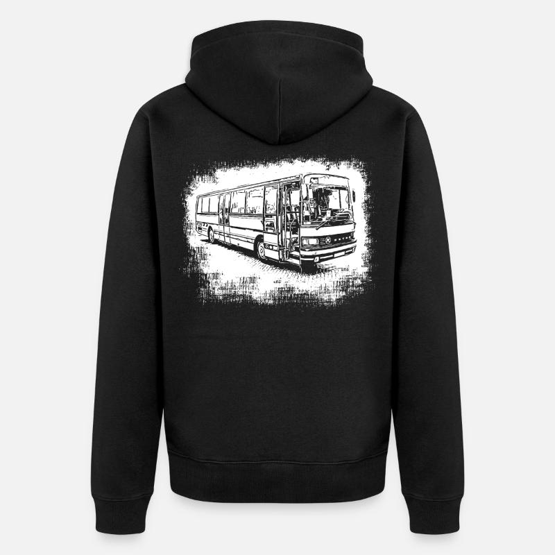 Setra S 213 UL Bus - Veste à capuche bio Premium Unisexe - noir