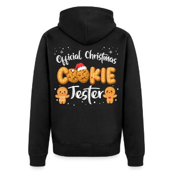 Testeur de biscuits de Noël officiel de Noël Family Match - Veste à capuche bio Premium Unisexe - noir - Dos - Nico (187cm)