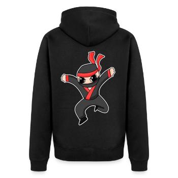 Ninja - Veste à capuche bio Premium Unisexe - noir - Dos - Nico (187cm)