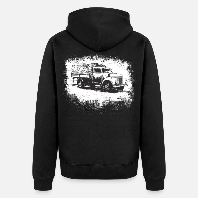 Framo Barkas V 901/2 - Unisex Premium Bio Zip Hoodie - Schwarz