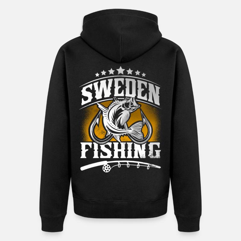 Suède Pêcheur pêcheur - Veste à capuche bio Premium Unisexe - noir