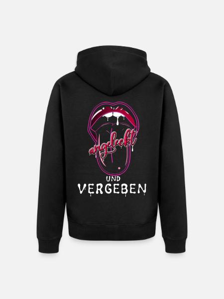Verliebt - Unisex Premium Bio Zip Hoodie - Schwarz