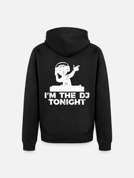 Diskjockey Witz - Unisex Premium Bio Zip Hoodie - Schwarz