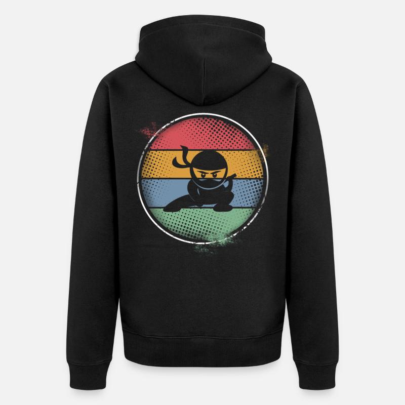 Ninja - Veste à capuche bio Premium Unisexe - noir