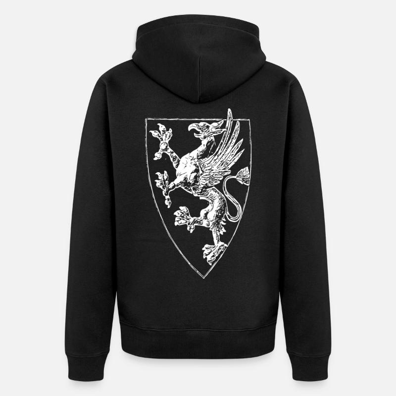 Rostock - griffon debout - Veste à capuche bio Premium Unisexe - noir
