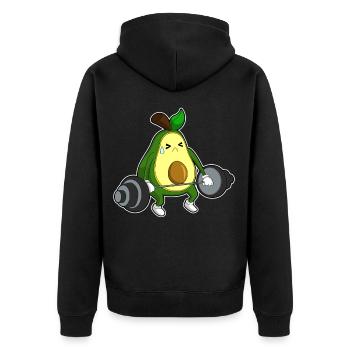 Bodybuilder Avocat Bodybuilding Barbell Bodybuilding - Veste à capuche bio Premium Unisexe - noir - Dos - Nico (187cm)