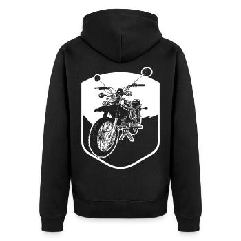 Enduro - Veste à capuche bio Premium Unisexe - noir - Dos - Nico (187cm)