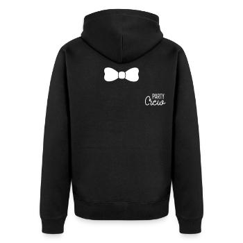 Équipe d’enterrement de vie de garçon - Veste à capuche bio Premium Unisexe - noir - Dos - Nico (187cm)