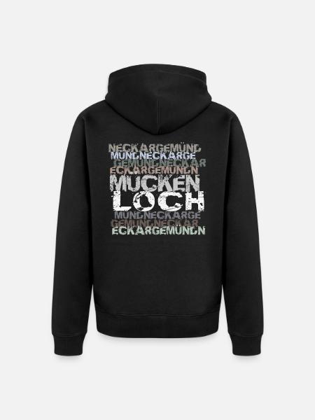 Neckargemünd - Mueckenloch - Unisex Premium Bio Zip Hoodie - Schwarz