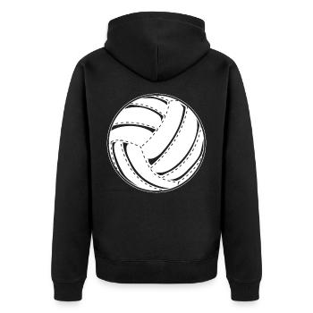 Volley-ball - Veste à capuche bio Premium Unisexe - noir - Dos - Nico (187cm)