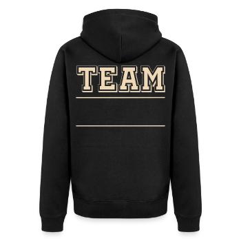Équipe - Veste à capuche bio Premium Unisexe - noir - Dos - Nico (187cm)