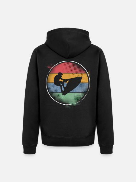 Jetski - Unisex Premium Bio Zip Hoodie - Schwarz