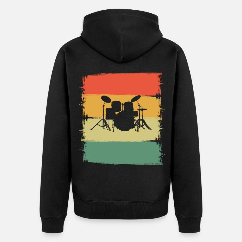 Percussion - Veste à capuche bio Premium Unisexe - noir