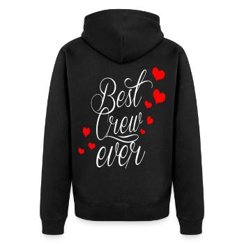 meilleur équipage de tous les temps! - Veste à capuche bio Premium Unisexe - noir - Dos - Nico (187cm)