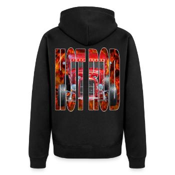Hot Rod R6Z - Veste à capuche bio Premium Unisexe - noir - Dos - Nico (187cm)