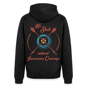 Archer - Veste à capuche bio Premium Unisexe - noir - Dos - Nico (187cm)
