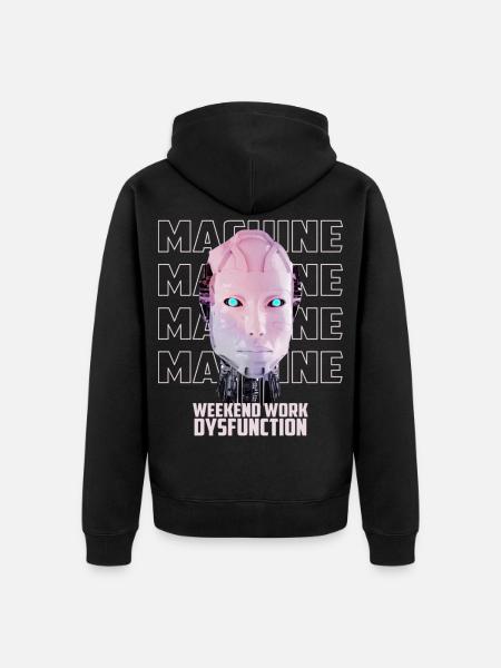 Machine Man - Unisex Premium Organic Zip Hoodie - black