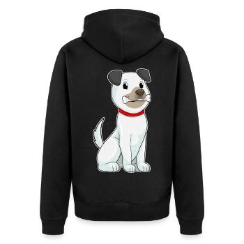 Os de chien - Veste à capuche bio Premium Unisexe - noir - Dos - Nico (187cm)