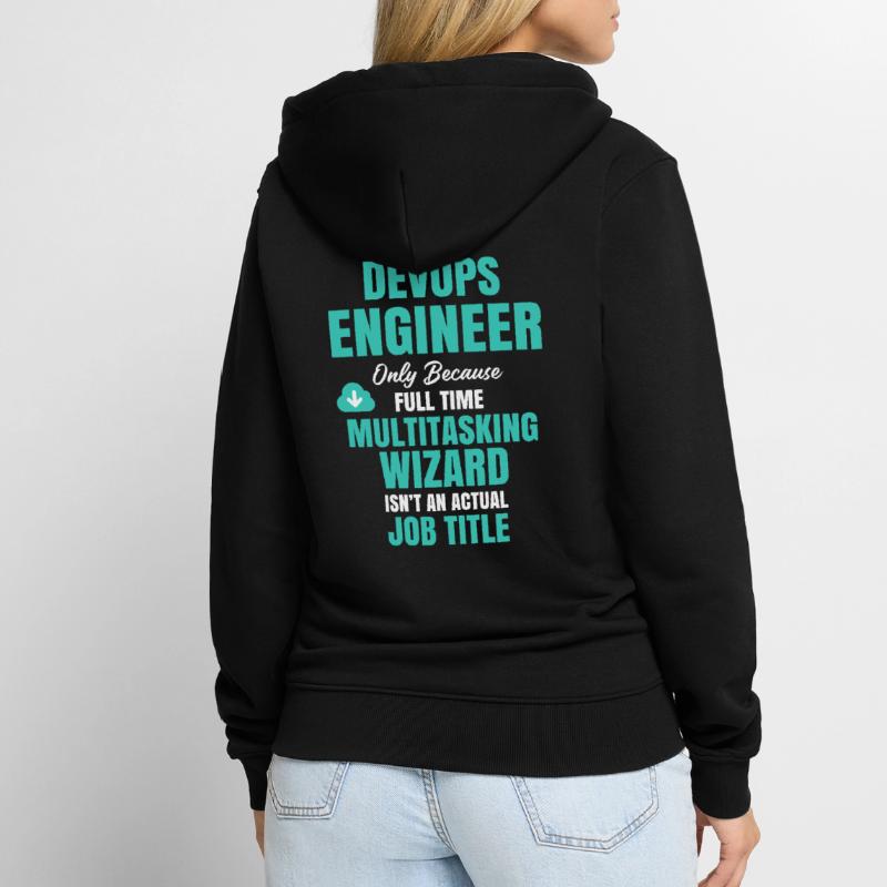 Assistant multitâche DevOps Engineer Veste à capuche bio Premium Unisexe