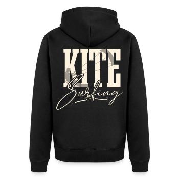 Kitesurfen Kitesurfer Kiteboard Kitesurf - Veste à capuche bio Premium Unisexe - noir - Dos - Nico (187cm)