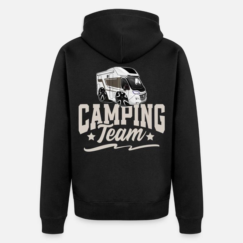 Équipe de camping Camper Campen - Veste à capuche bio Premium Unisexe - noir