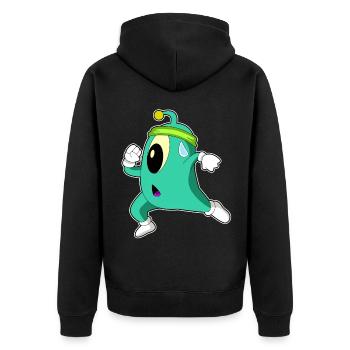 Jogging extraterrestre sport de jogging - Veste à capuche bio Premium Unisexe - noir - Dos - Nico (187cm)