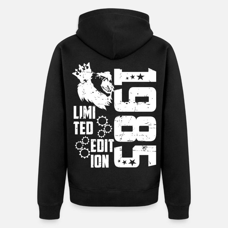 1985 Born Édition Limitée - Veste à capuche bio Premium Unisexe - noir