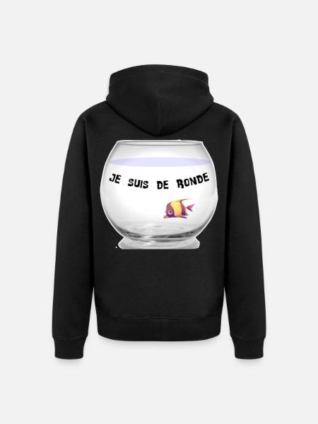 Poisson - Veste à capuche bio Premium Unisexe - noir