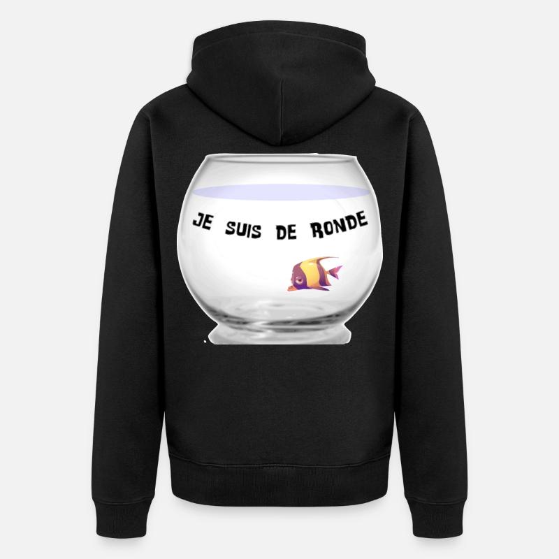 Poisson - Veste à capuche bio Premium Unisexe - noir