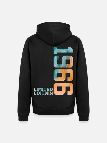 60E ANNIVERSAIRE ÉDITION LIMITÉE 1966 - Veste à capuche bio Premium Unisexe - noir