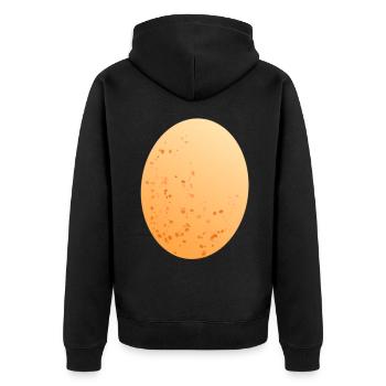 Oeuf oeuf poule - Veste à capuche bio Premium Unisexe - noir - Dos - Nico (187cm)