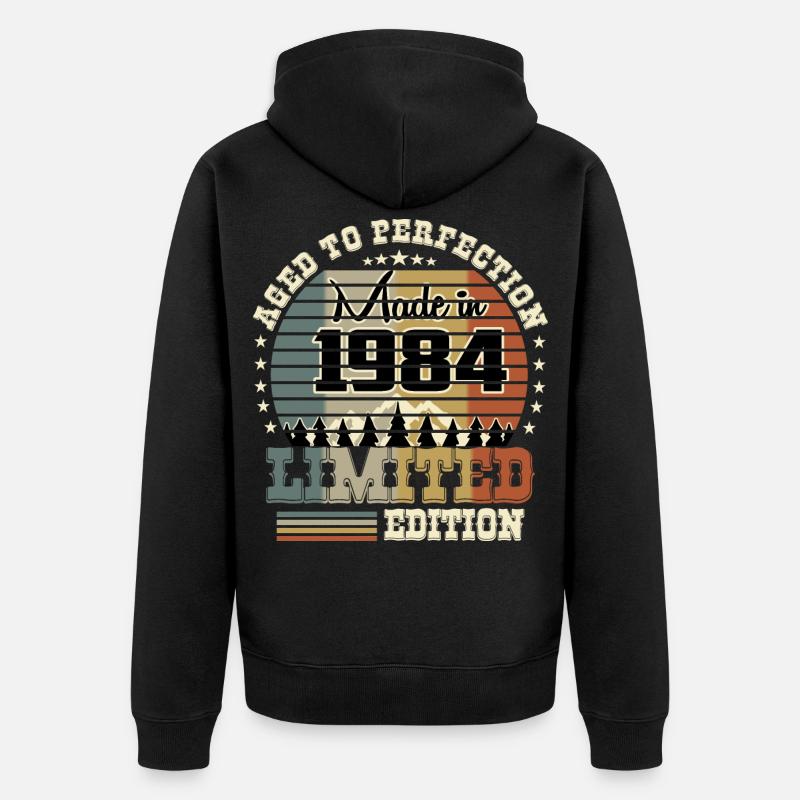 Édition limitée 1984 - Veste à capuche bio Premium Unisexe - noir