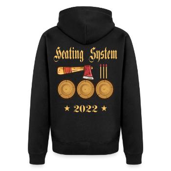 Système de chauffage 2022 - Veste à capuche bio Premium Unisexe - noir - Dos - Nico (187cm)