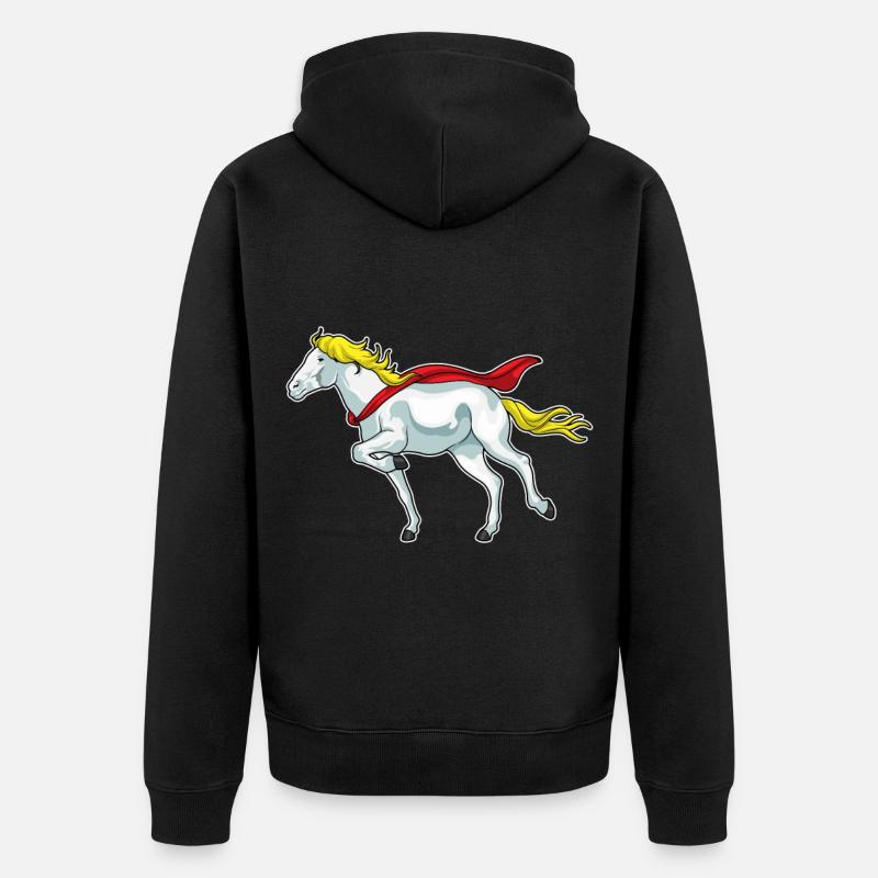 Cap de cheval - Veste à capuche bio Premium Unisexe - noir