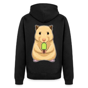 Popsicles de hamster - Veste à capuche bio Premium Unisexe - noir - Dos - Nico (187cm)
