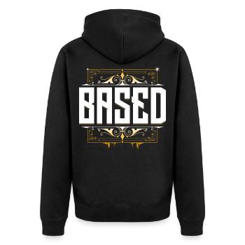 Basé Kekw LUL - Streamer Saying - Omegalul - Veste à capuche bio Premium Unisexe - noir - Dos - Nico (187cm)