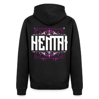 Hentai - Anime Manga - Veste à capuche bio Premium Unisexe - noir - Dos - Nico (187cm)