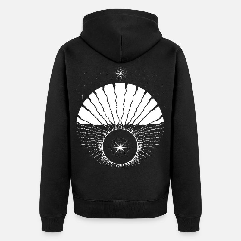 Solstice d’hiver Julmond Yule - Veste à capuche bio Premium Unisexe - noir