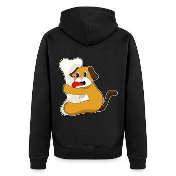 Os de chien - Veste à capuche bio Premium Unisexe - noir - Dos - Nico (187cm)
