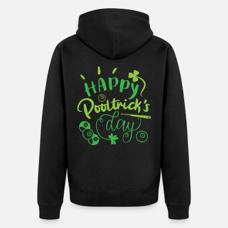 Billard St. Patrick’s - Veste à capuche bio Premium Unisexe - noir